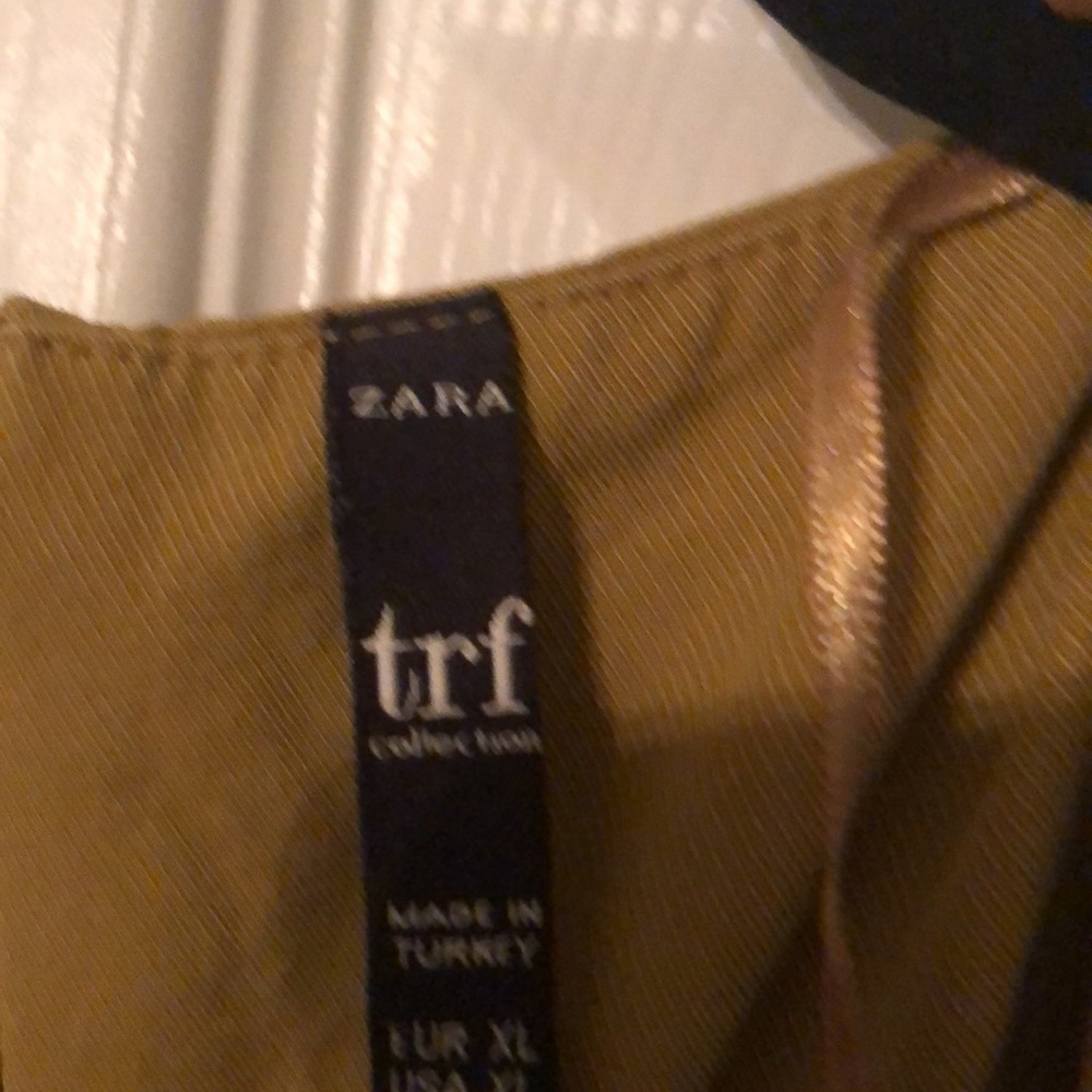 Zara short dress with tie at waist Sz xl - Picture 7 of 9